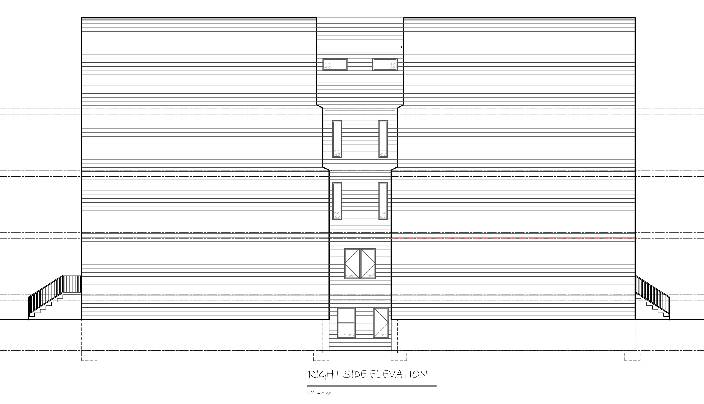 871 North Preston Street Side Elevation