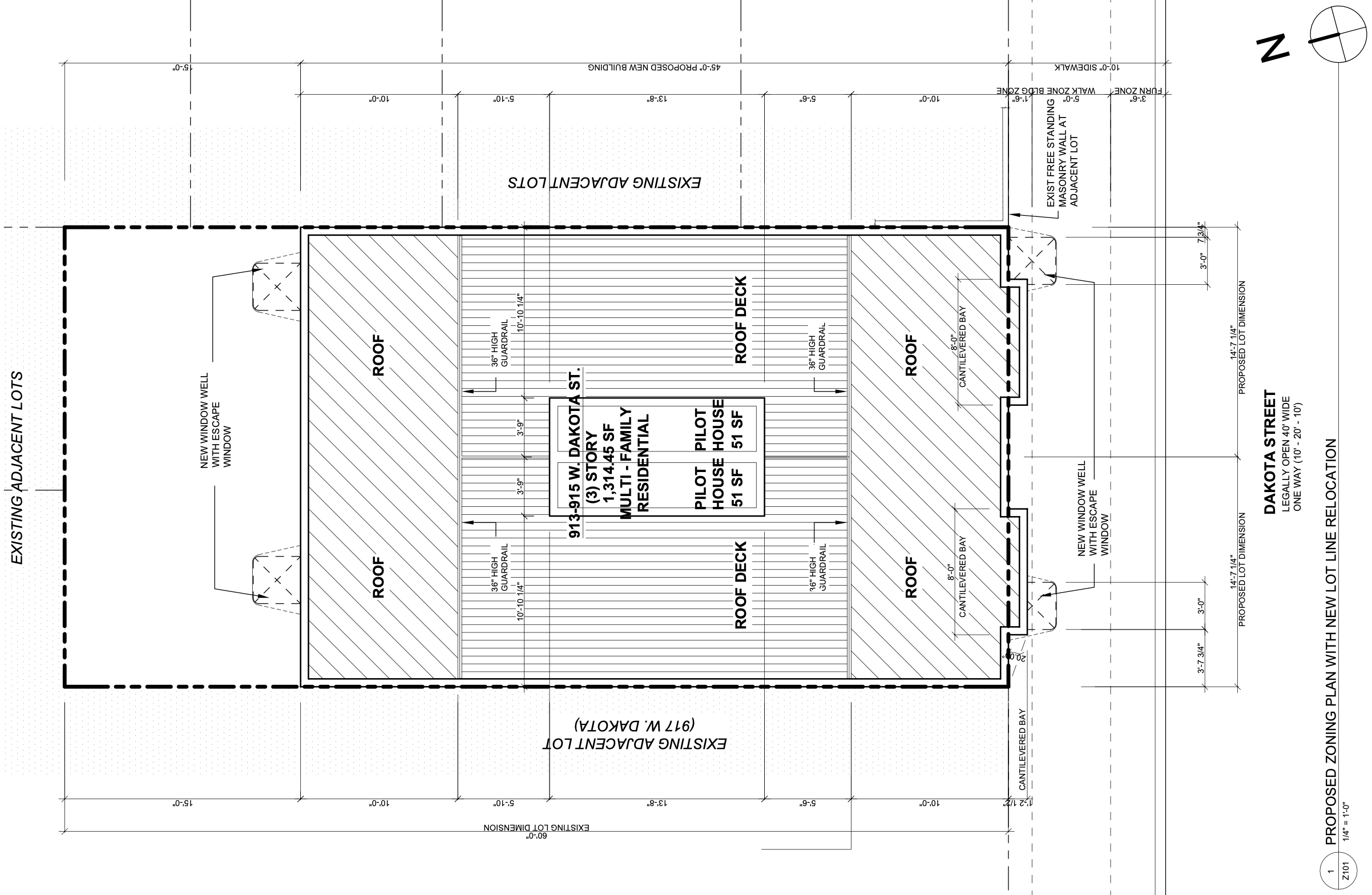 913 West Dakota Street Zoning Plan