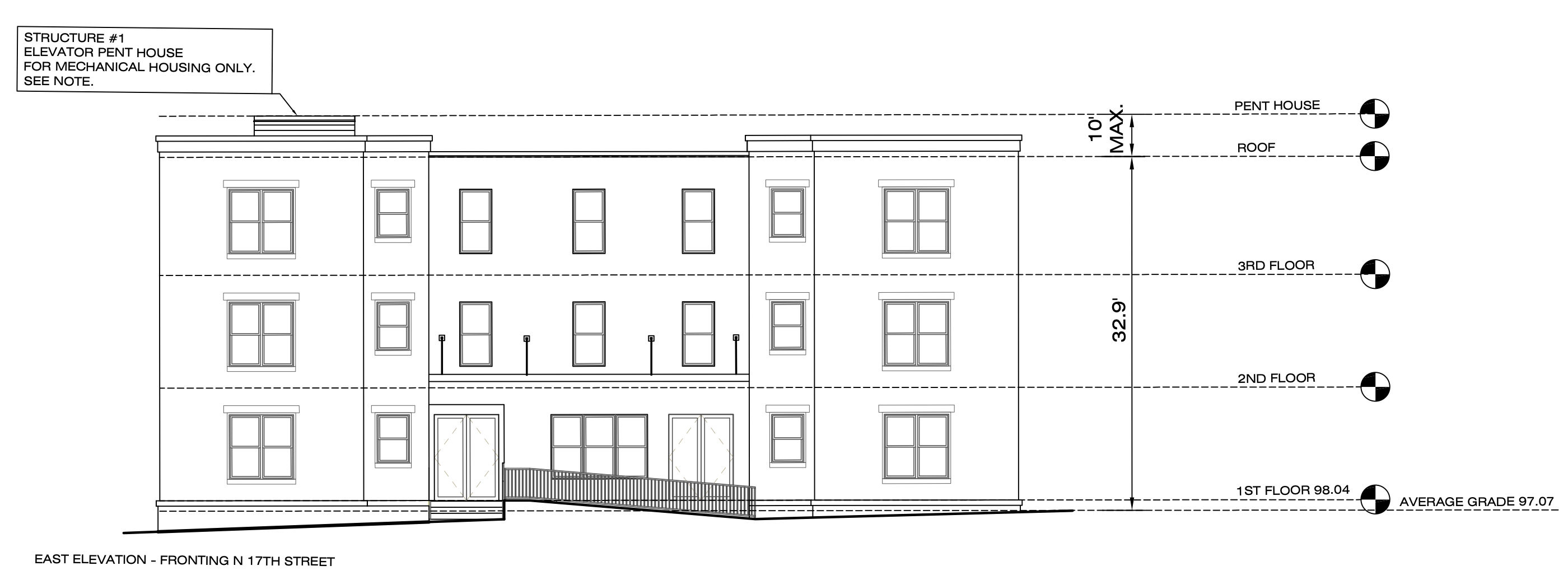 1412-18 North 17th Street Elevation