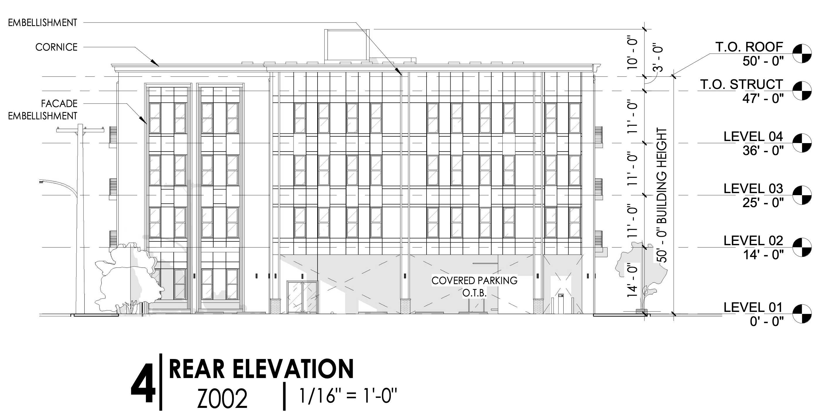2201 East Tioga Street Rear Elevation