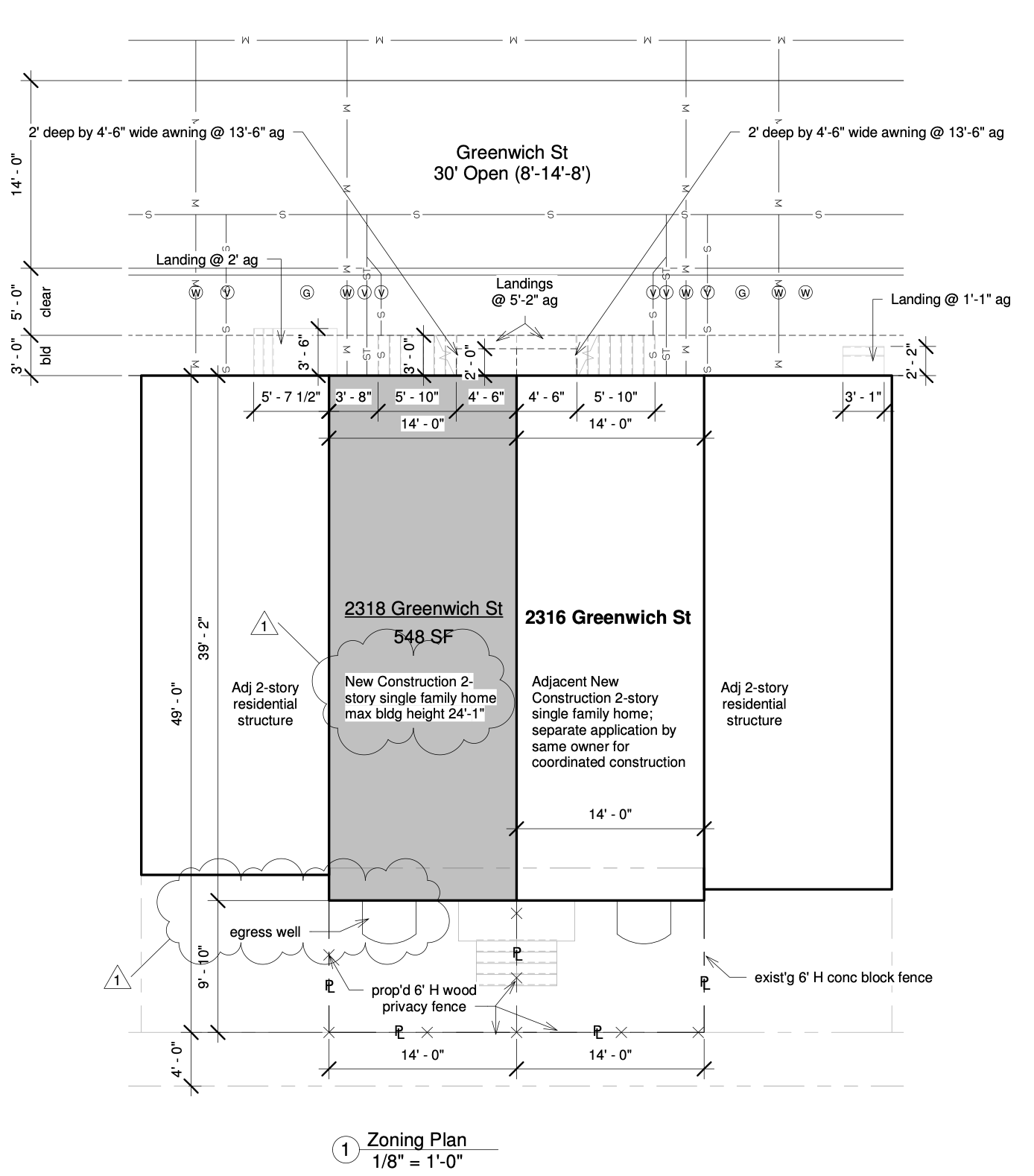 2318 Greenwich Street Zoning Plan