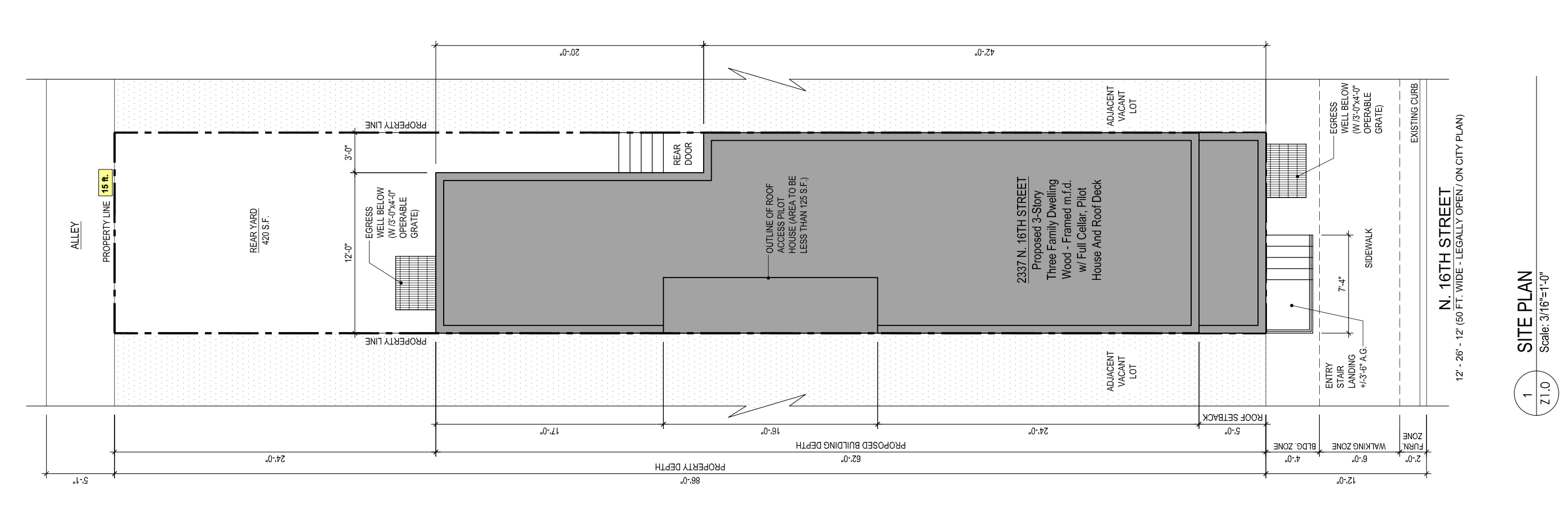 2337 North 16th Street Plan
