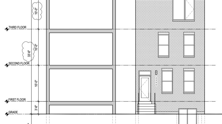 2350 North 16th Street Section and Elevation