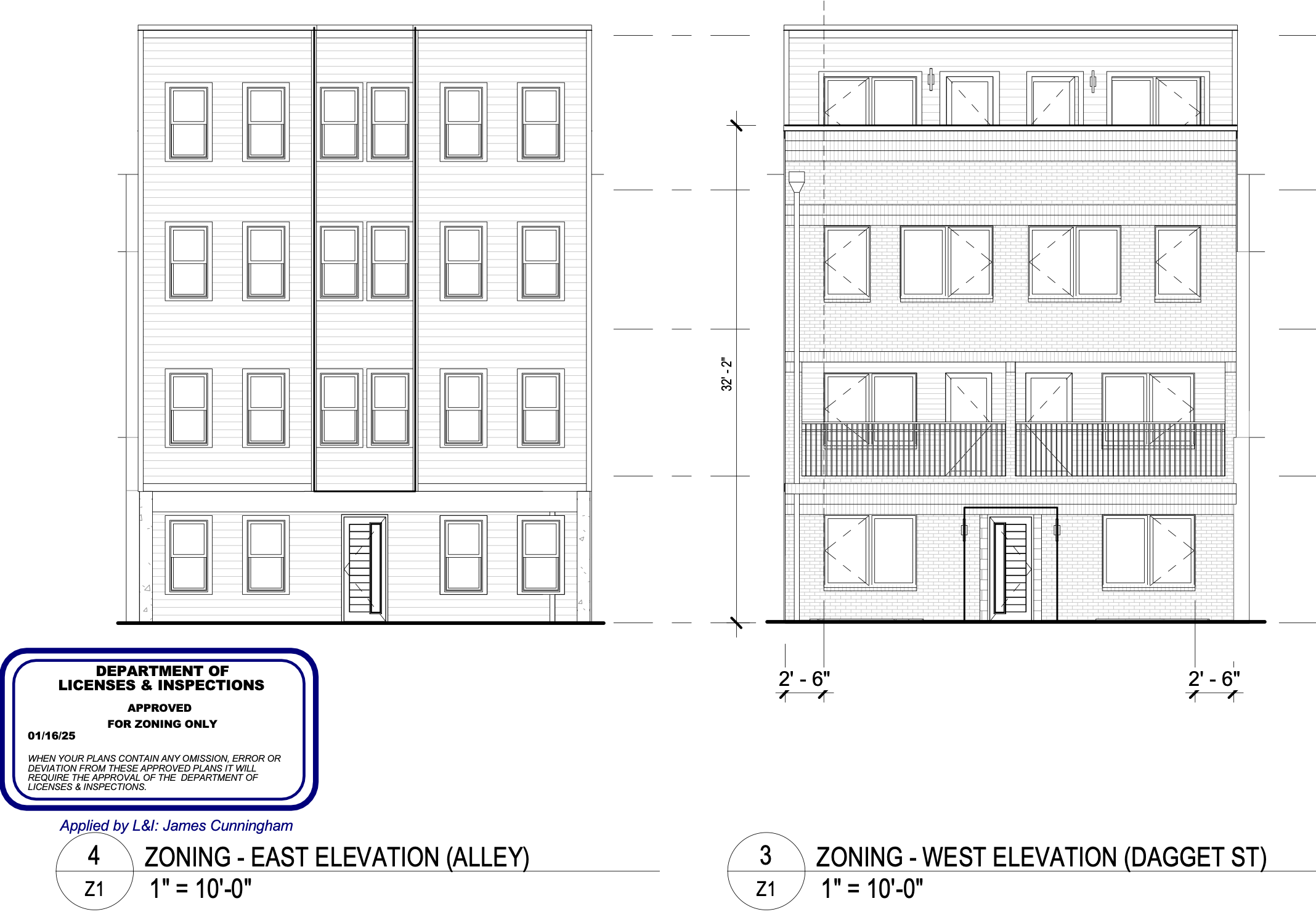 431 North Daggett Street Elevations