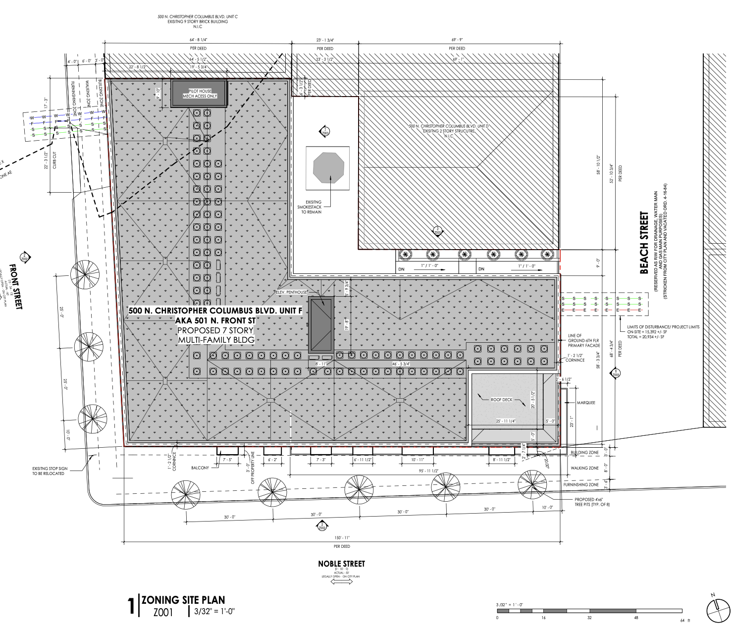 500 North Christopher Columbus Boulevard Site Plan