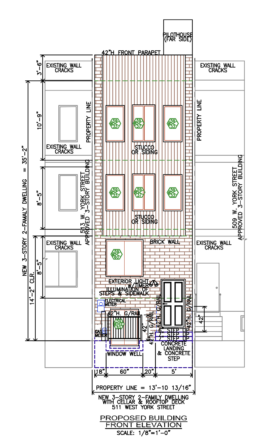 511 West York Street Elevation