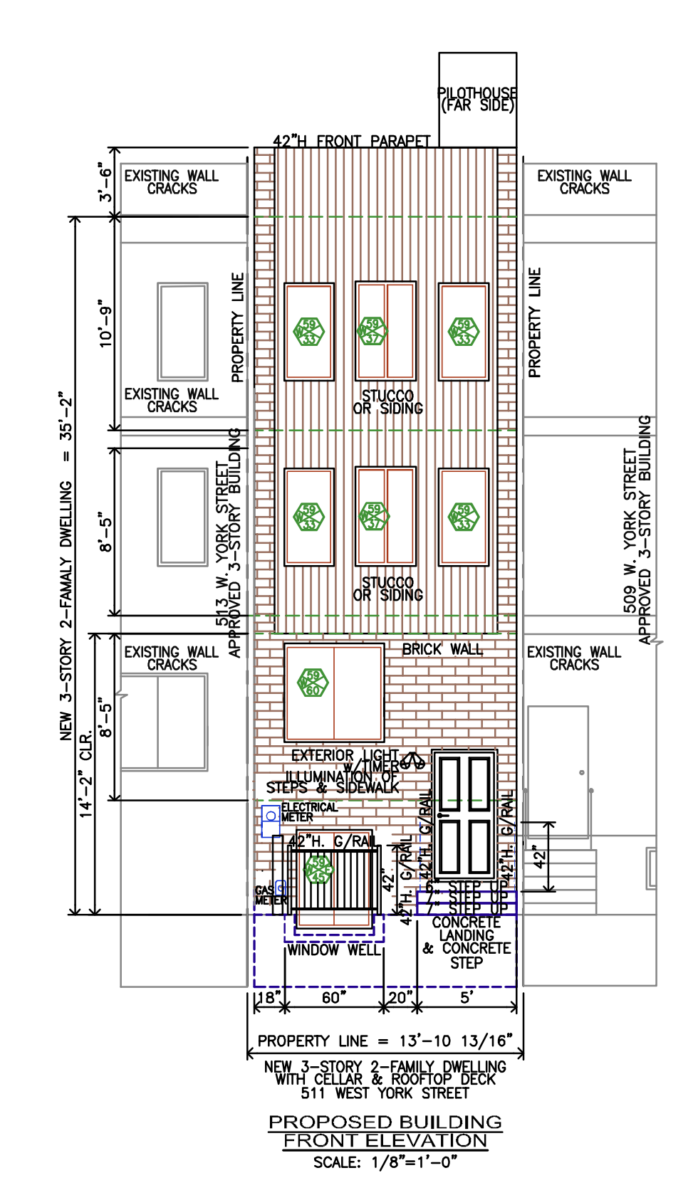 511 West York Street Elevation