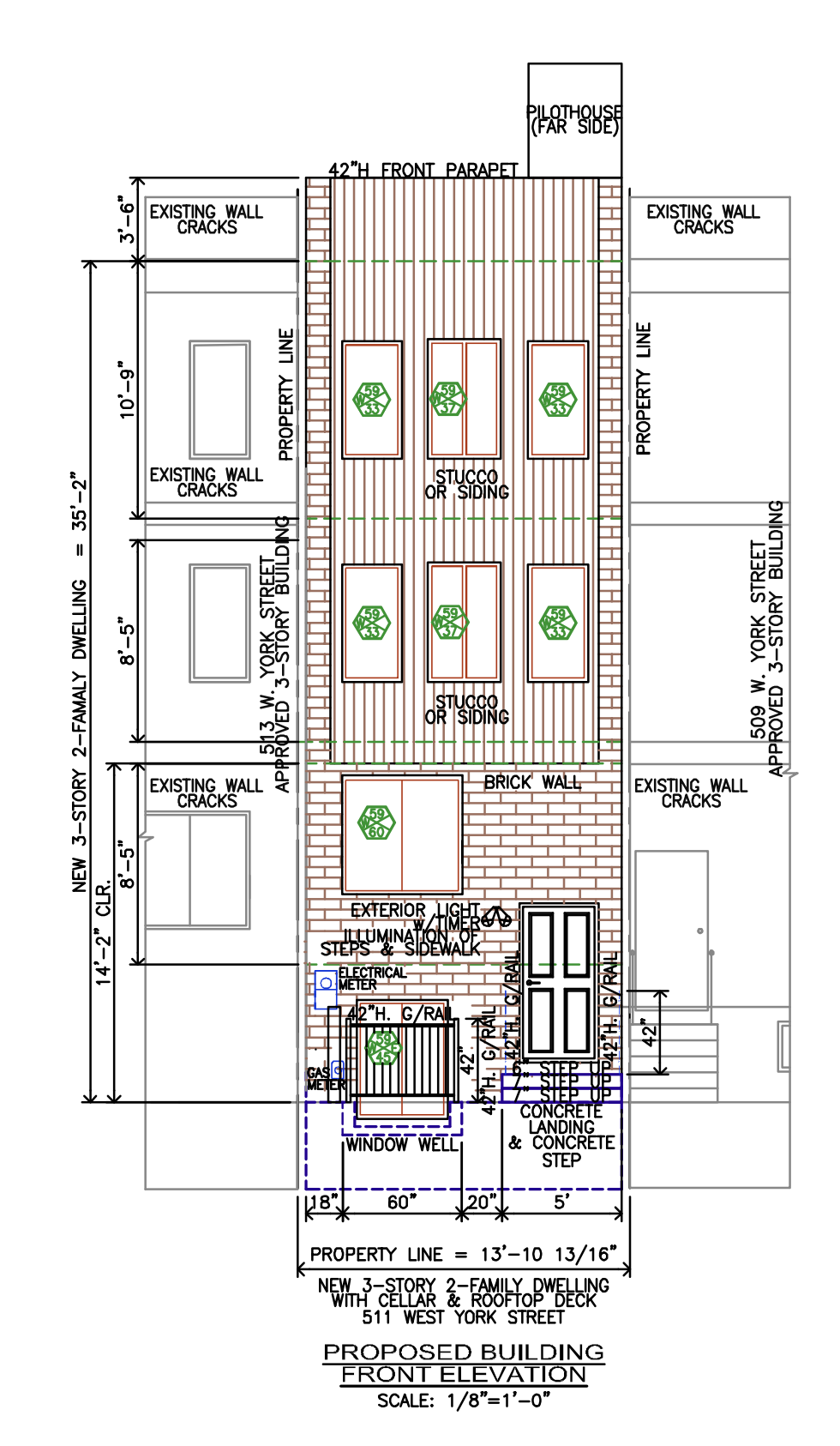 511 West York Street Elevation