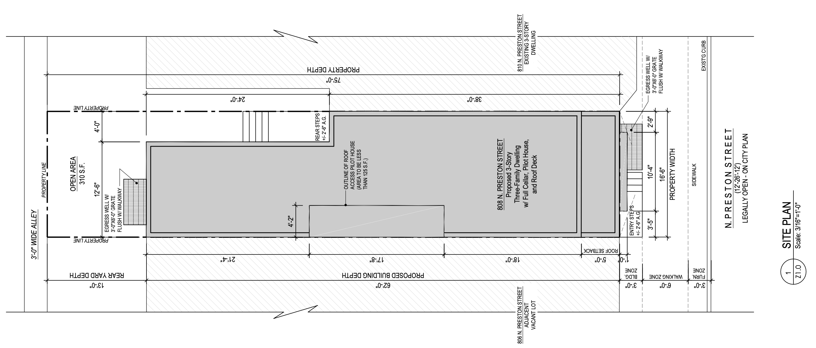 808 North Preston Street Plan