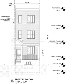 1216 West Butler Street Front Elevation
