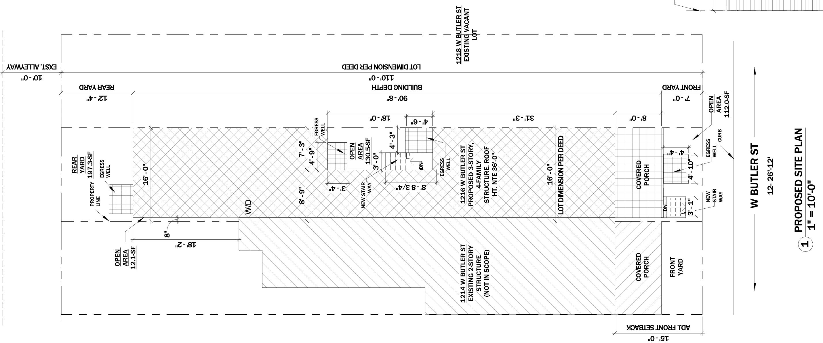 1216 West Butler Street Site Plan