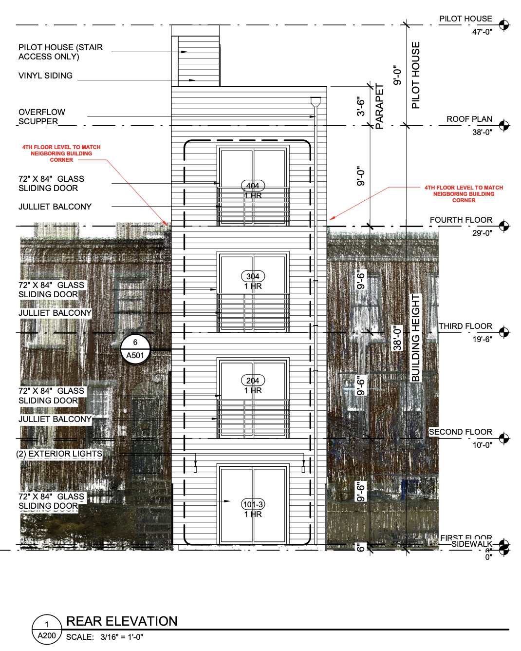 1811 Willington Street Rear Elevation