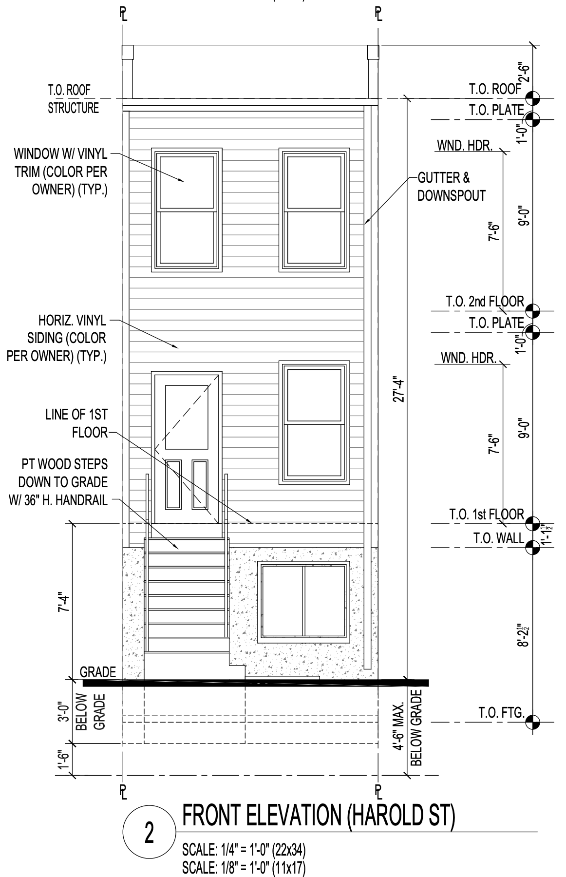 1935 East Harold Street Front Elevation