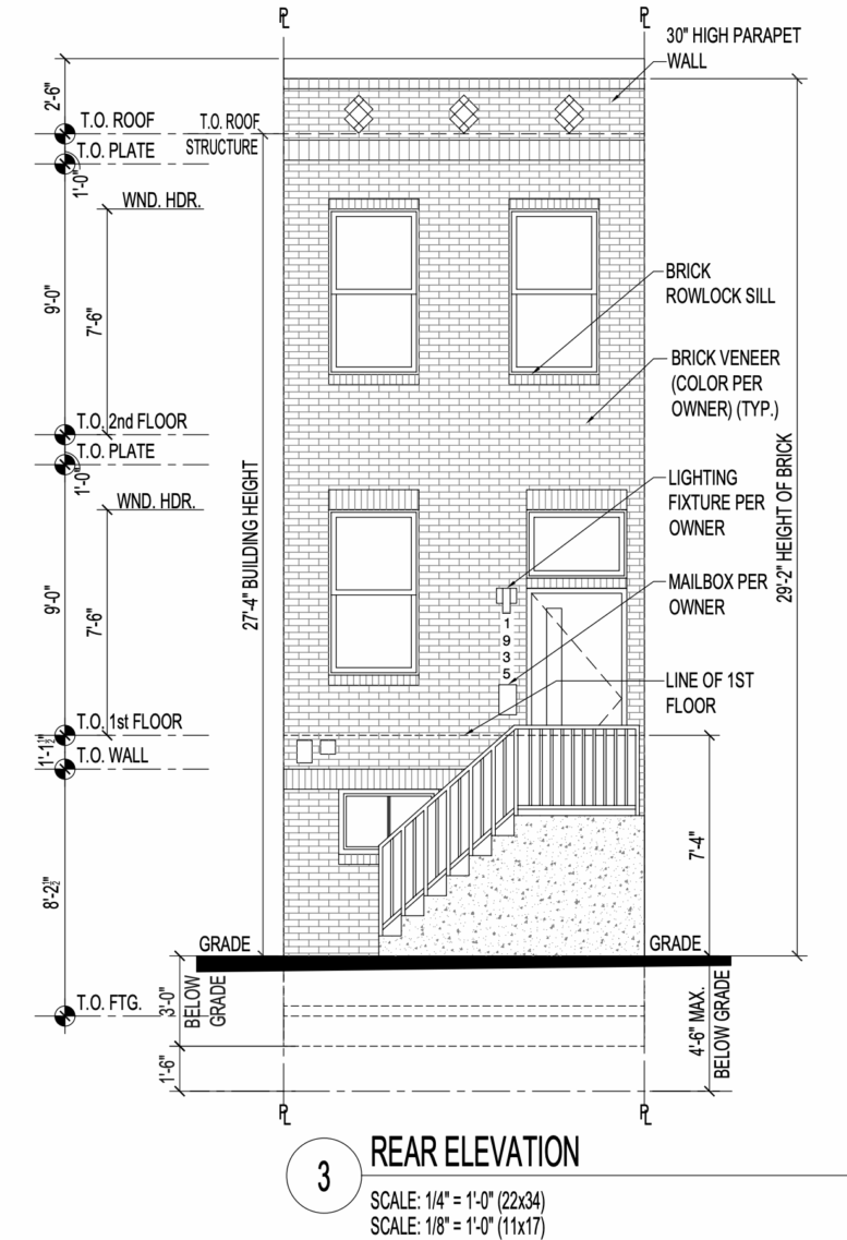 1935 East Harold Street Rear Elevation