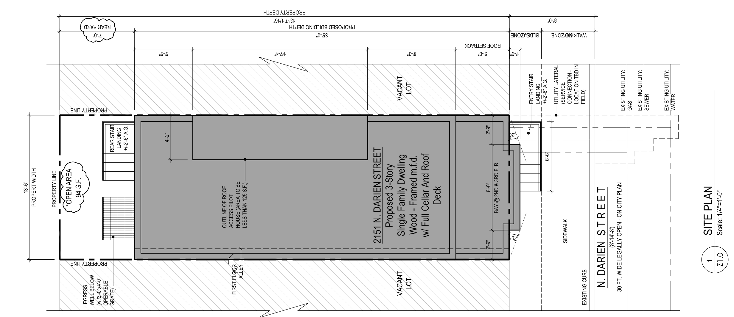 Permits Issued for Single-Family Home at 2151 North Darien Street in ...