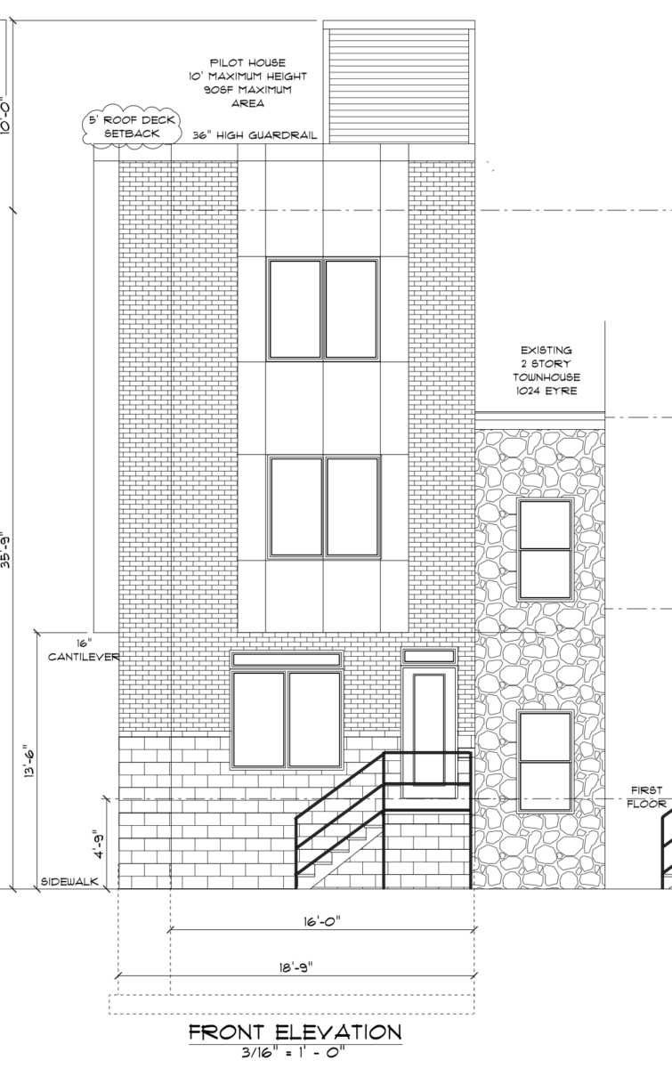 513 Salmon Street Front Elevation