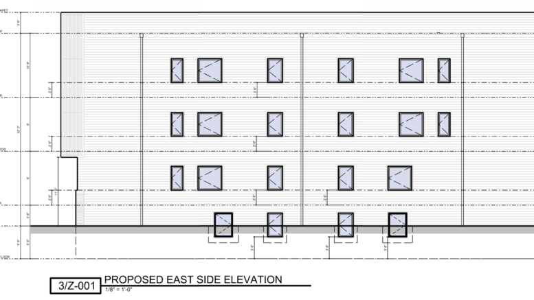 5137-39 Master Street East Elevation