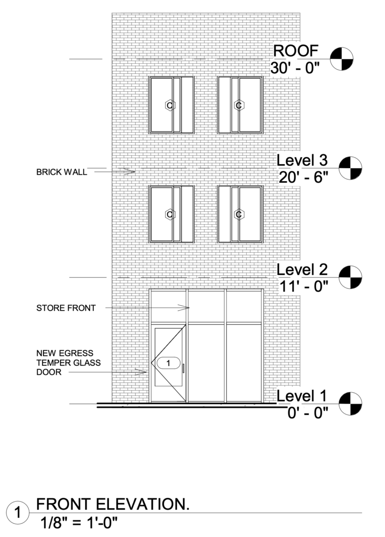 8020 Frankford Avenue Front Elevation