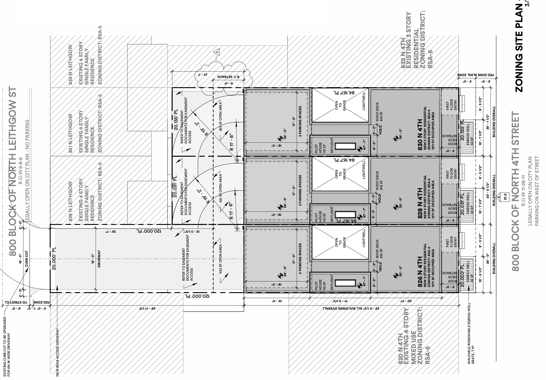 826-830 North 4th Street Plan