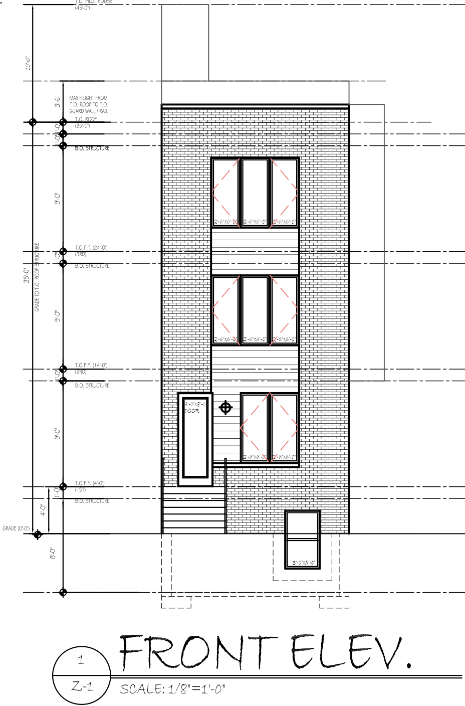 1240 West Erie Avenue Front Elevation