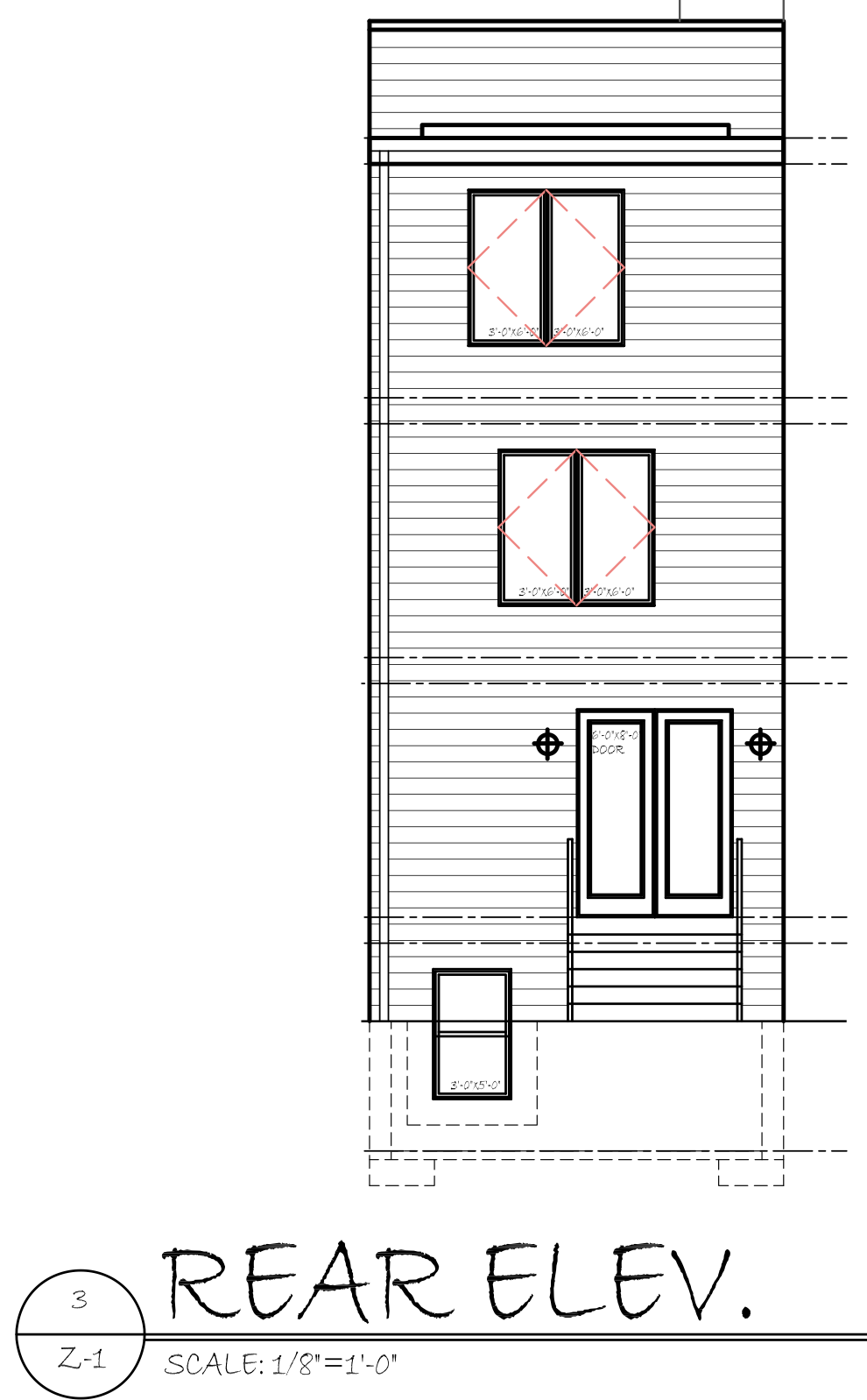 1240 West Erie Avenue Rear Elevation