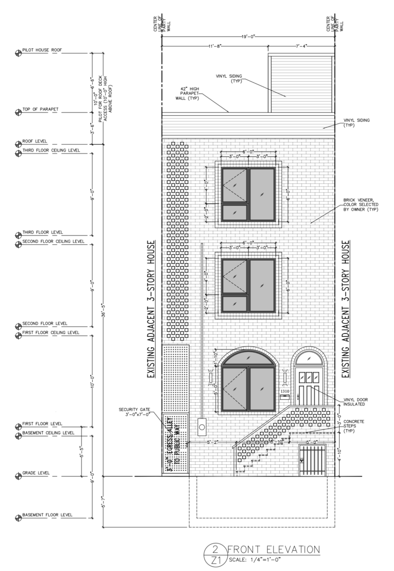 1310 Marlborough Street Front Elevation