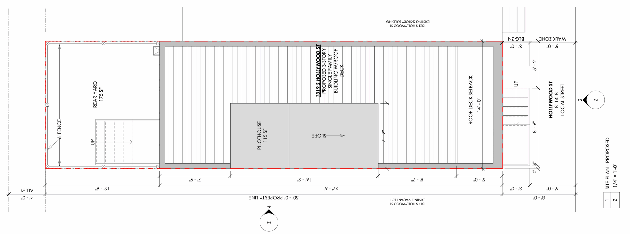 1319 South Hollywood Street Plan