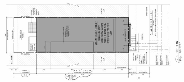 2054 North Darien Street Plan