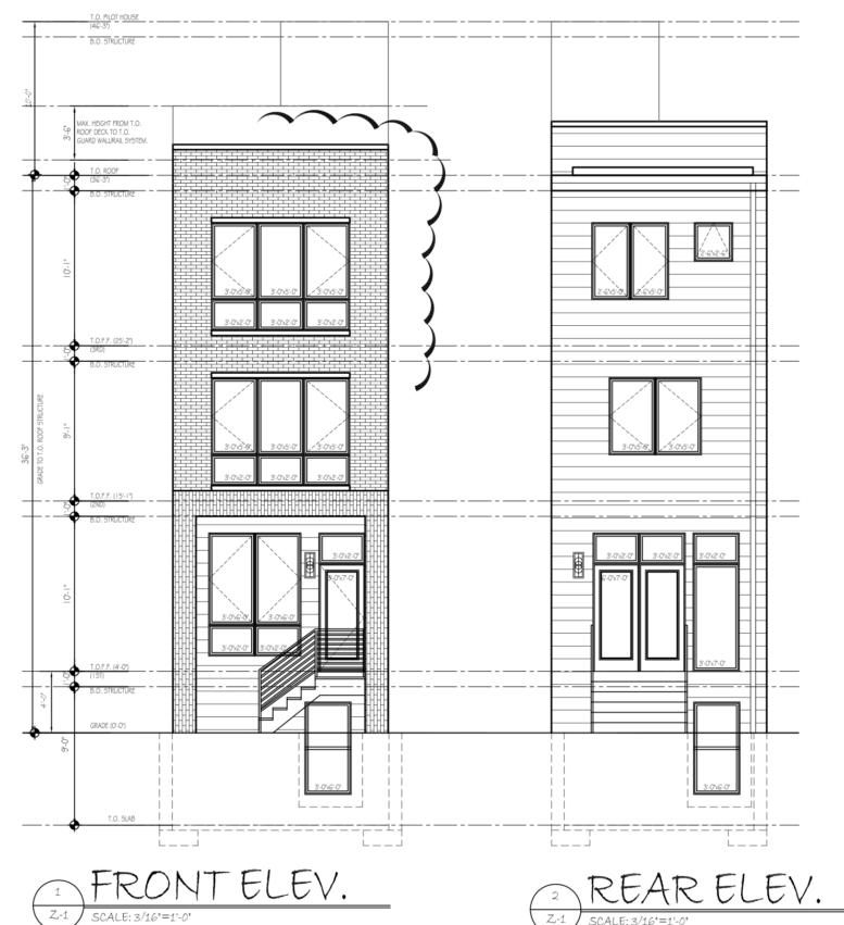 2125 South 6th Street Elevations