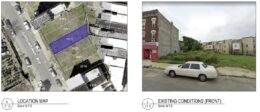 2325 Germantown Avenue. Site conditions prior to redevelopment. Credit: 24 7 Design Group via a zoning permit submitted to the City of Philadelphia