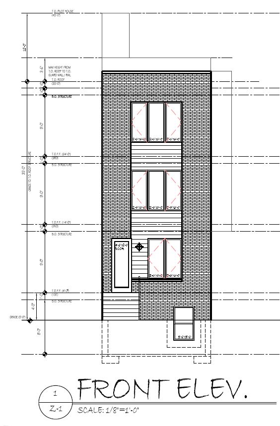 2325 Germantown Avenue. Proposed building elevation. Credit: KCA Design Associates via a zoning permit submitted to the City of Philadelphia