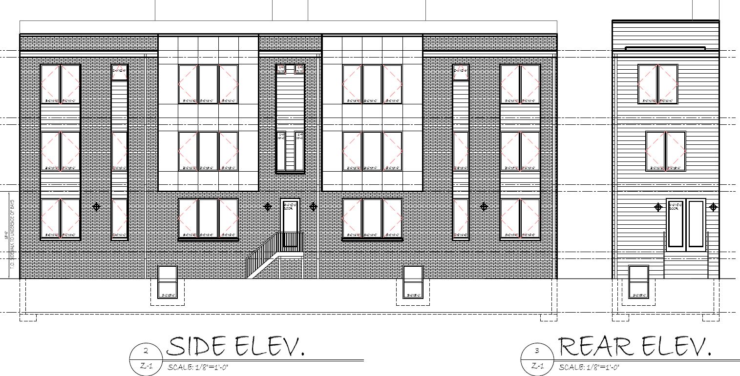 2325 Germantown Avenue. Proposed building elevation. Credit: KCA Design Associates via a zoning permit submitted to the City of Philadelphia