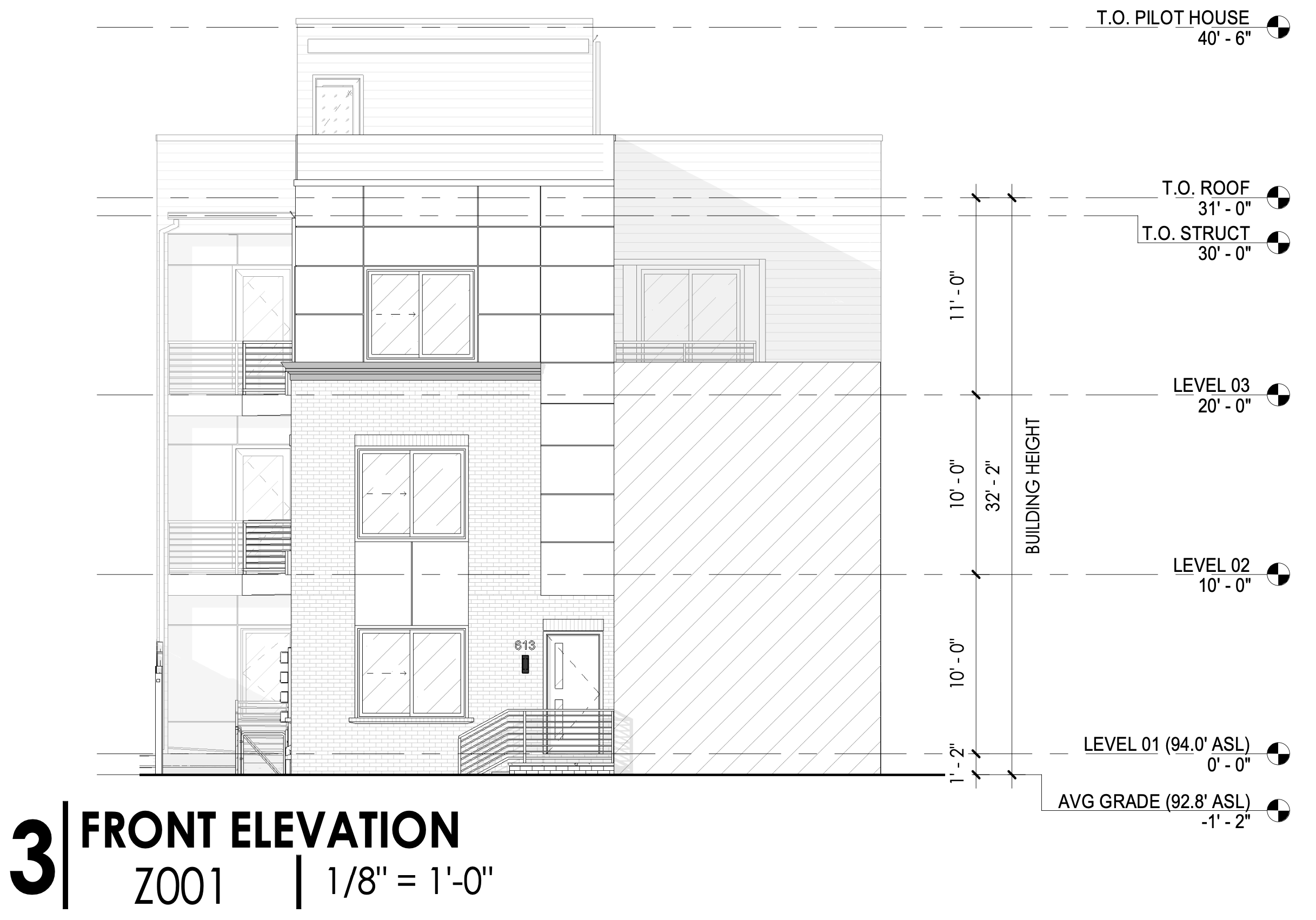 613 Brooklyn Street Front Elevation