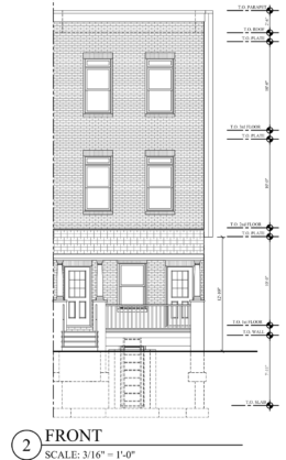 616 North 57th Street Front Elevation