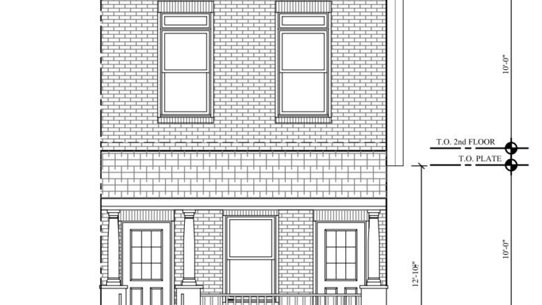 616 North 57th Street Front Elevation