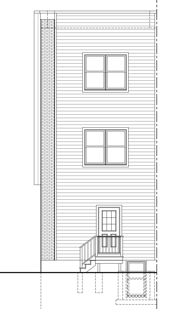 616 North 57th Street Rear Elevation