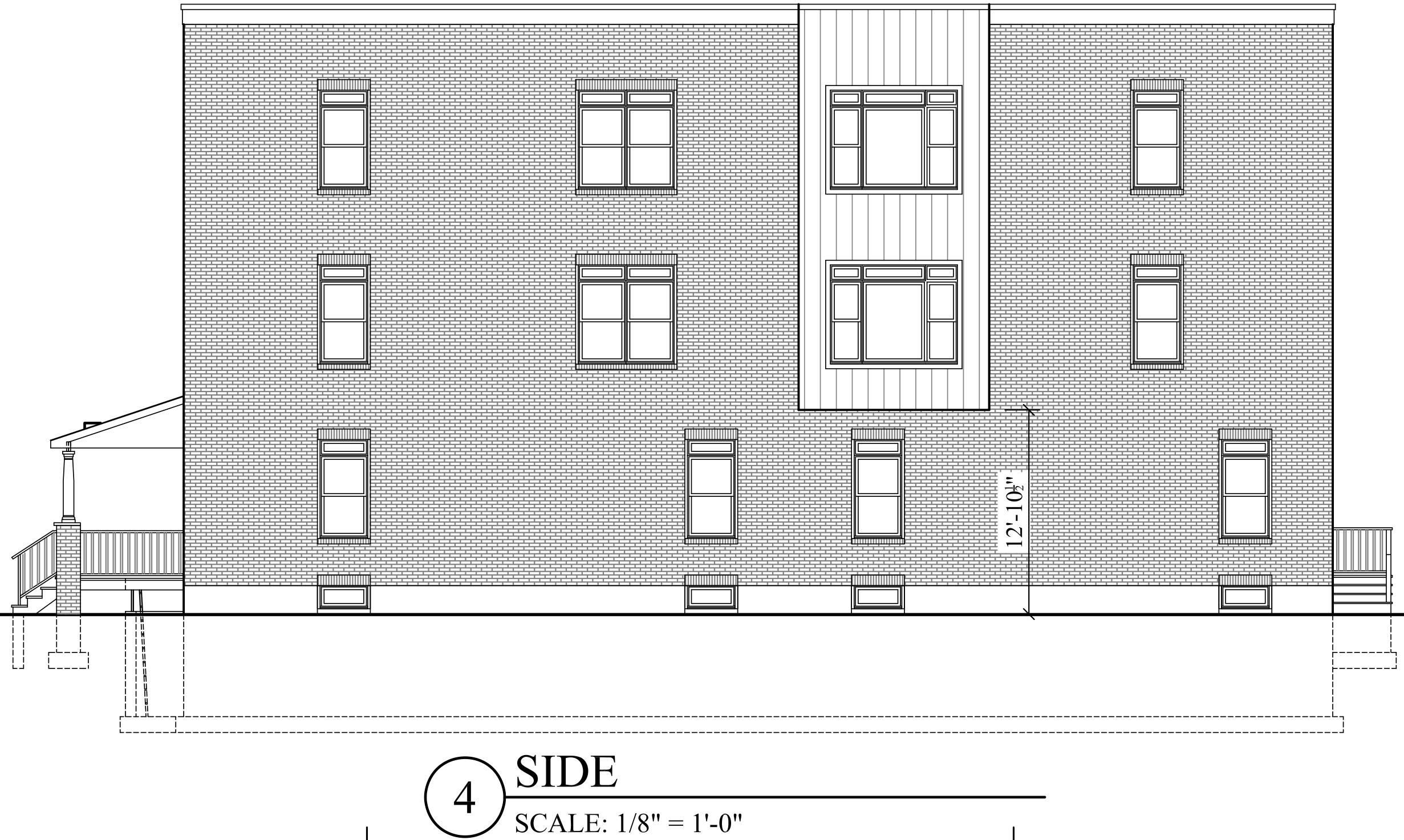 616 North 57th Street Side Elevation