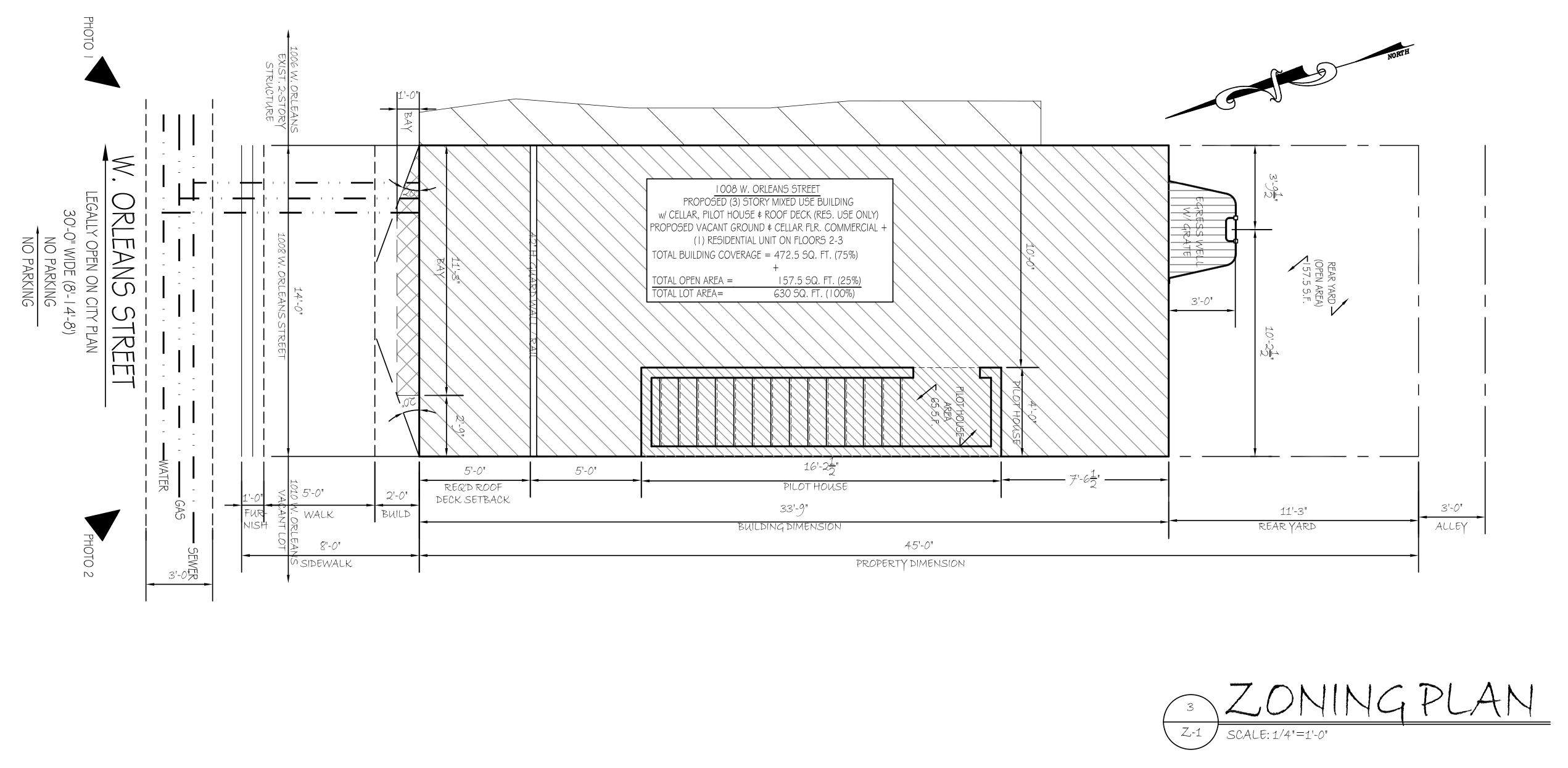 1008 West Orleans Street Plan