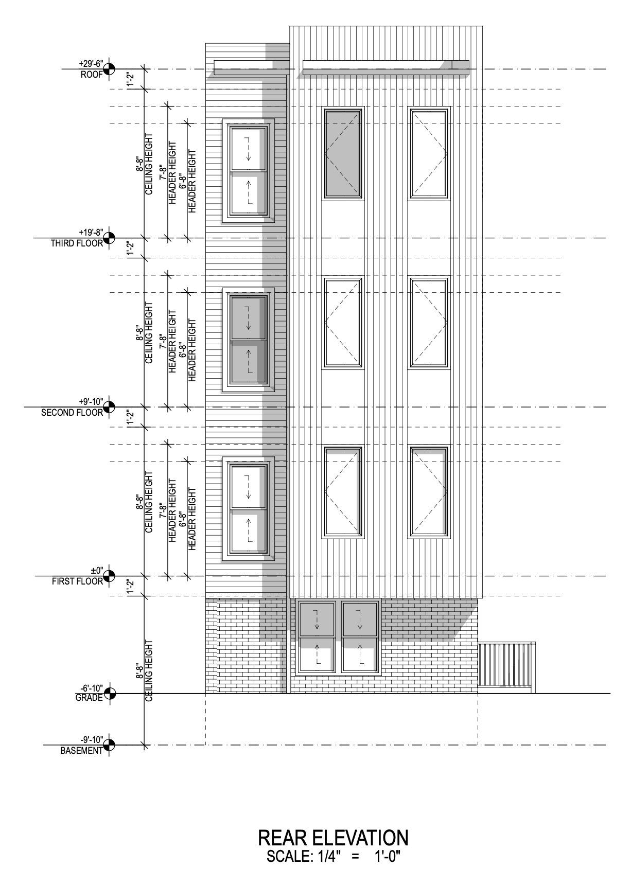 1326 Pike Street Rear Elevation