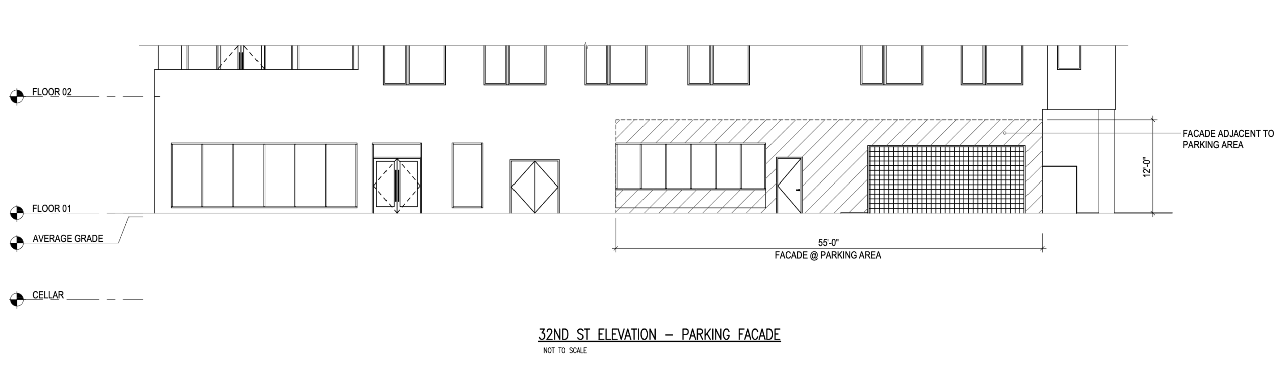 1348 South 32nd Street Reed Parking Facade