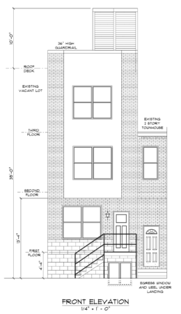 1813 North Croskey Street Elevation