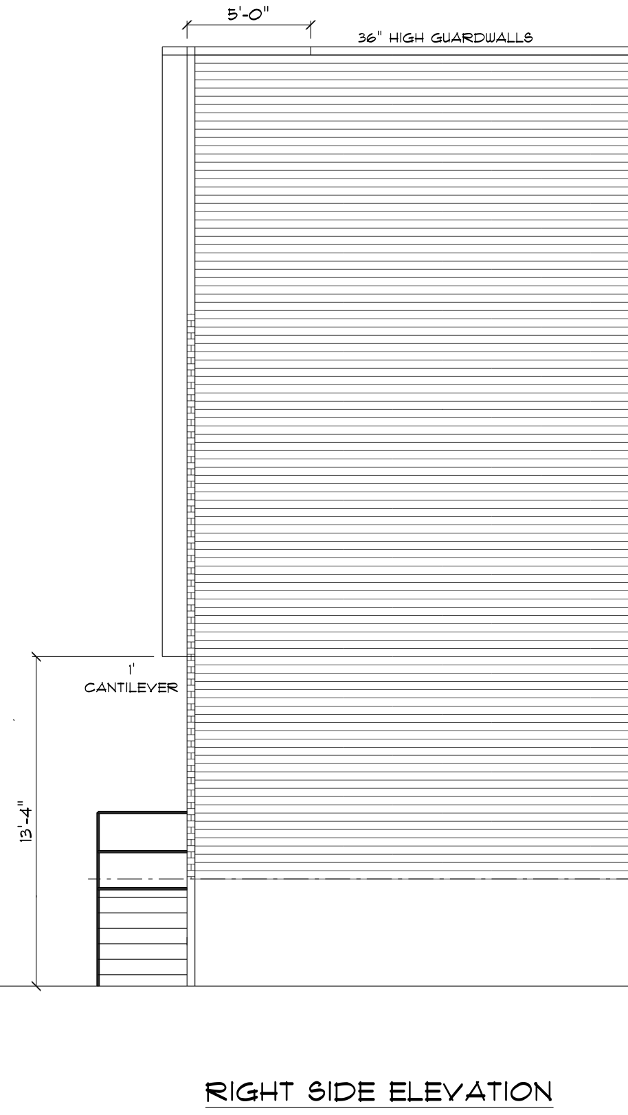 1813 North Croskey Street Side Elevation