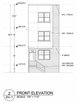 1849 North Van Pelt Street Front Elevation