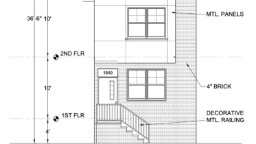 1849 North Van Pelt Street Front Elevation