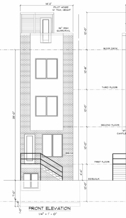 2146 North Franklin Street Front Elevation