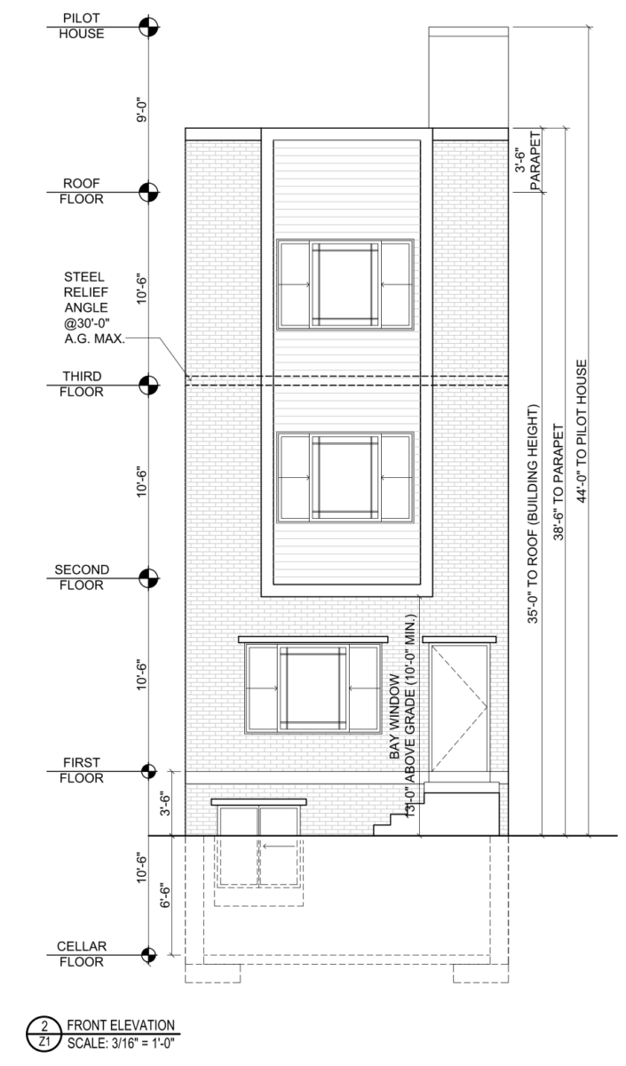 2643 North 6th Street Elevation