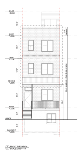 4021 Brown Street Elevation