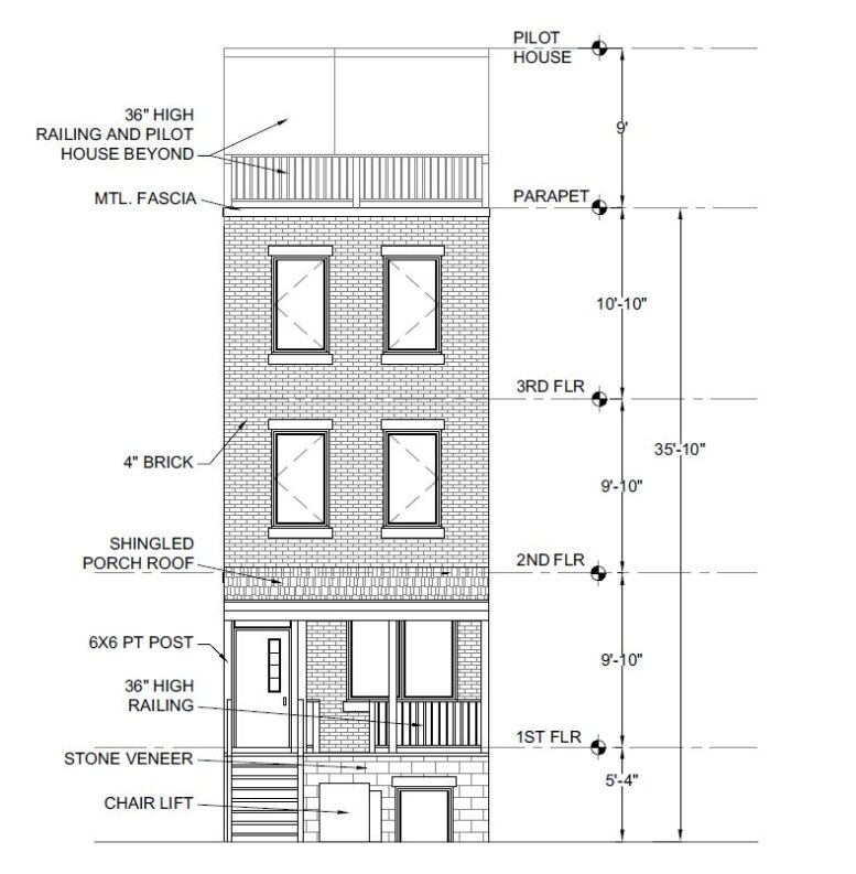 4153 Mantua Avenue. Front elevation. Credit: David P. McArthur via the City of Philadelphia