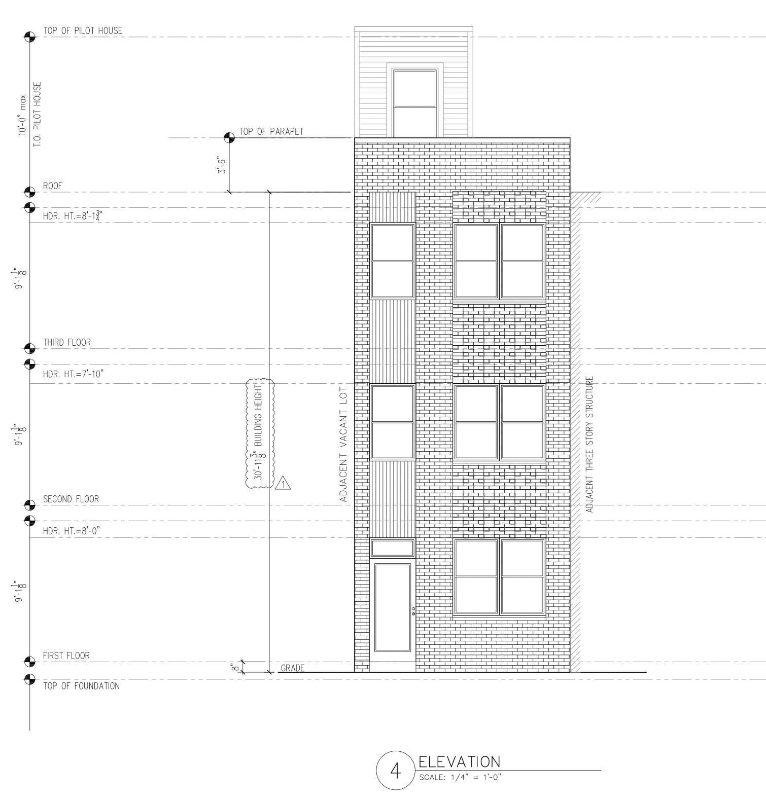 636 North Shedwick Street Elevation