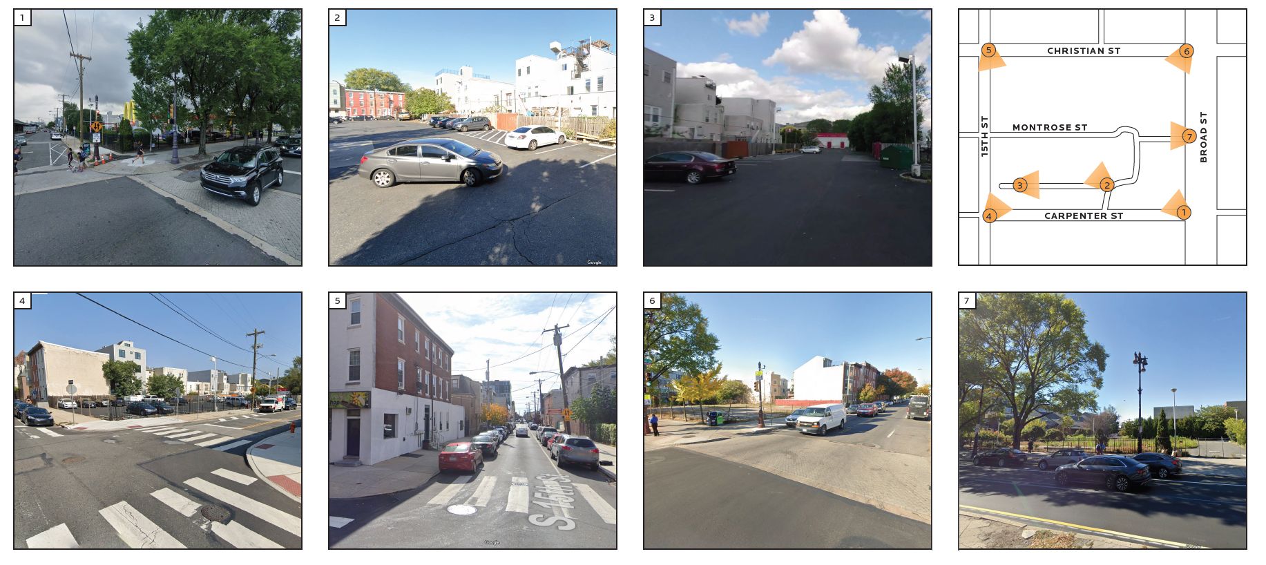 914 South Broad Street. Site conditions prior to redevelopment. Credit: JKRP Architects via the Civic Design Review